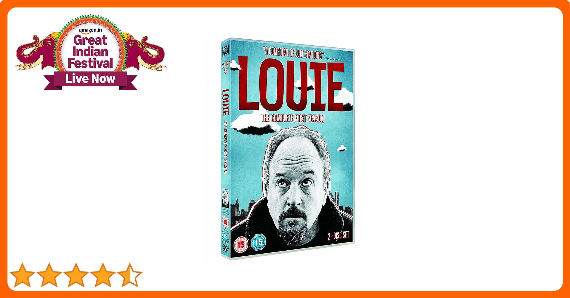 「LOUIE COMPLETE FIRST & SECOND SEASON」 Louie: The Complete First Season (Blu-ray/DVD, 2011, 2-Disc
